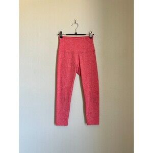 Beyond Yoga Spacedye High Waist Crop Legging in Pink Size SMALL
